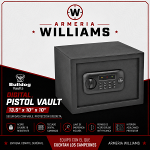 BULLDOG DIGITAL PISTOL VAULT 13.5"x10"x10"