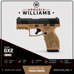 Taurus GX2 Tan / Black 9mm