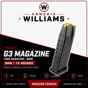 Mag Taurus G3 9MM 15rd Black