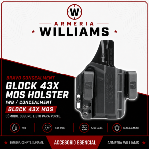 Bravo Concealment Double Magazine Pouch for GLK 43X/P365 MEDIUM BLACK