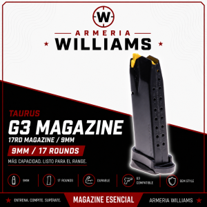 Mag Taurus G3 9MM 17rd Black