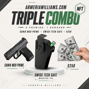 Sorteo Triple Combo – Canik MC9 Prime + Swiss Tech Safe + $250