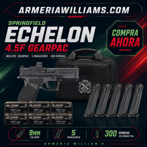 SORTEO SPRINGFIELD ECHELON GEARPAC & 300 MUNICIONES FMJ